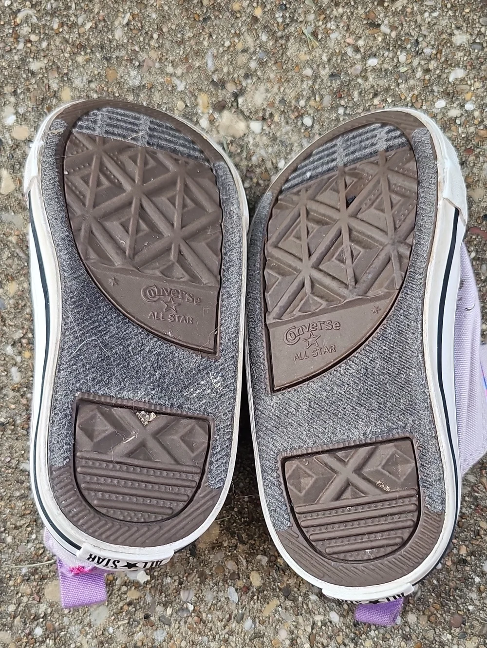 Converse Chuck Taylor All Star Lilac Purple Two Strap Sneakers Baby Toddler 7